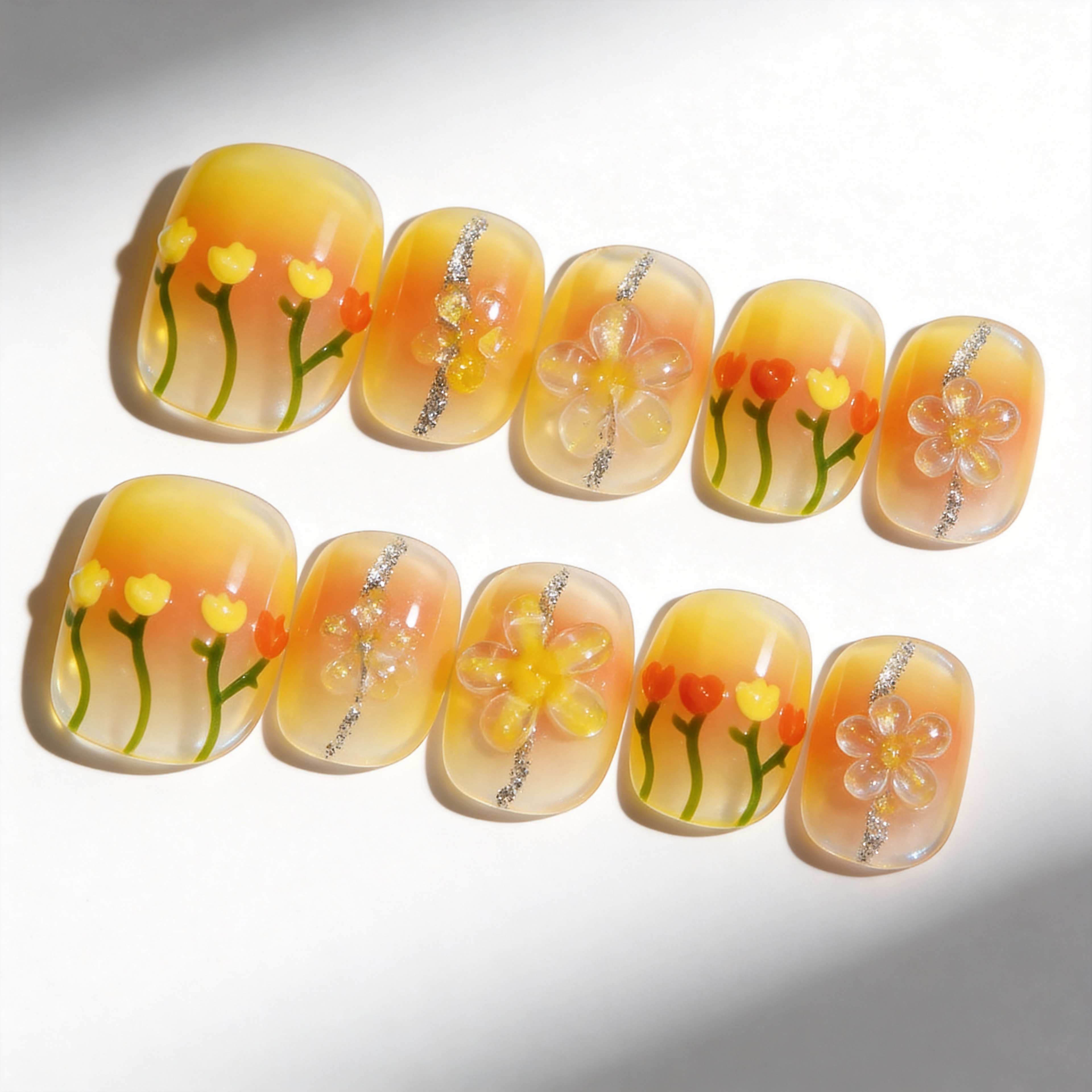 🌼Dainty Sunset Blooms